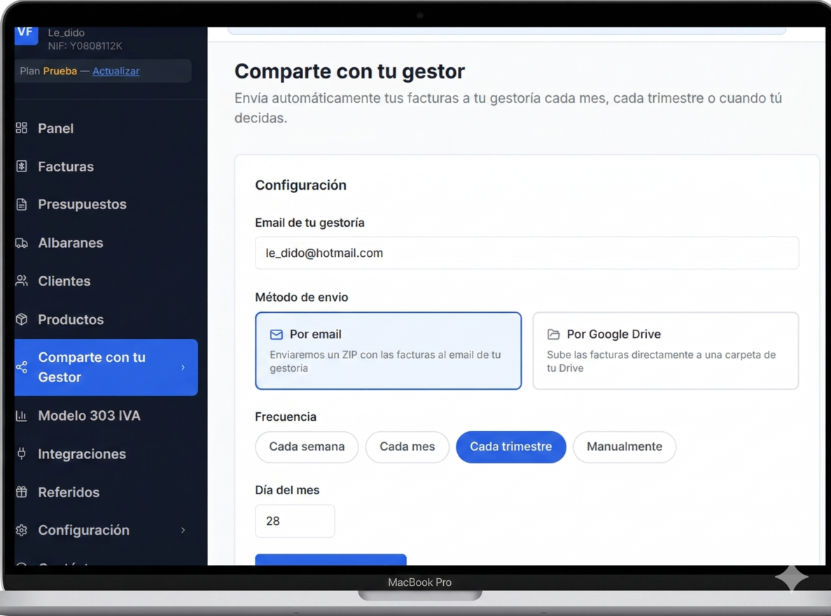 Compartir con gestor